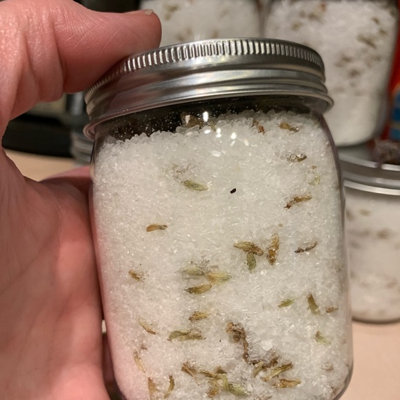 Lavender Dead Sea Salt and Epson Salt Soak with my Homegrown Lavender - Picture 5 of 15